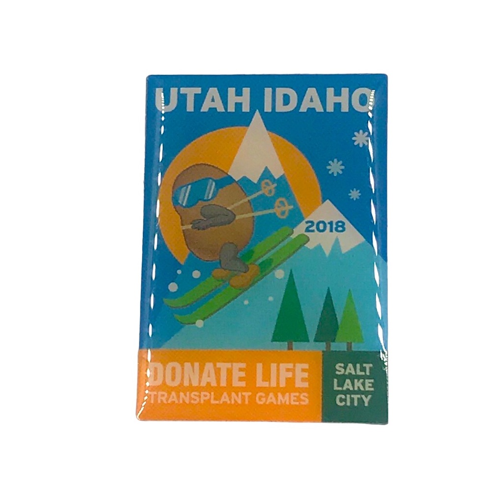 Utah Idaho Donate Life Transplant Games Salt Lake City 2018 Lapel Pin